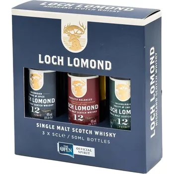 Whisky Loch Lomond Three Twelwe 12y 3×0,05l 46%