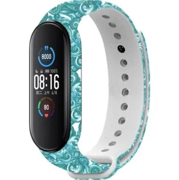 Příslušenství k fitness náramku Řemínek RhinoTech na Xiaomi Mi Band 7 / Mi Band 6 / Mi Band 5 - motiv vlny RHTRTACC146