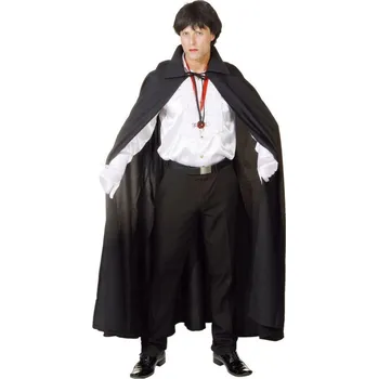 Karnevalový kostým Pánský plášť s límcem - Černý