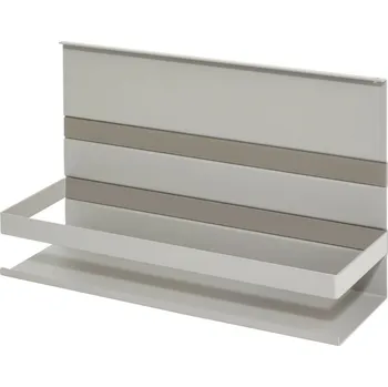 police Kesseböhmer Univerzální závěsná police s ohrádkou 200 / Titanově šedá