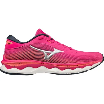 Dámská obuv Boty Mizuno Wave Sky 5 Pink peacock/silver/hot coral Podkarta: 36,5