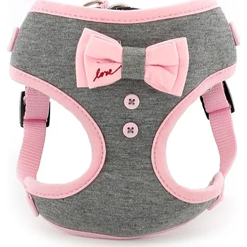 Postroj pro psa CAMON Postroj pro psy CAMON Grey, růžový Velikost: S