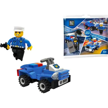 ostatní stavebnice Blocki stavebnice Policie - Policejní čtyřkolka a figurka kompatibilní 45 dílů
