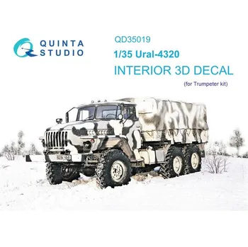 Plastikový model Quinta studio 1/35 Ural-4320 3D-Printed & col.Interior (TRUMP)