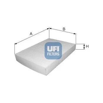 Ventilátor topení a klimatizace Filtr, vzduch v interiéru UFI 53.002.00