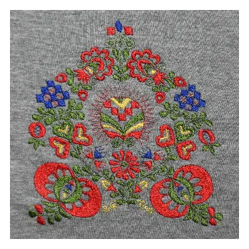 Folklórní pánské triko Ohnica Barva: světle šedá, Velikost: 4XL