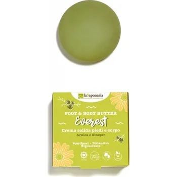 Kosmetika na nohy laSaponaria Tuhé máslo na nohy a tělo Everest (80 ml) - pro pocit úlevy a lehkých nohou