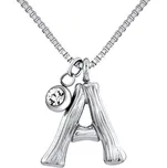 Náhrdelník s přívěskem písmeno A z chirurgické oceli KMM91740A
