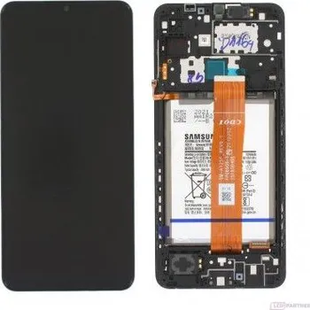 Náhradní díl pro mobilní telefon Samsung Galaxy A12 (SM-A127F) LCD + dotyková deska + přední kryt black - originál