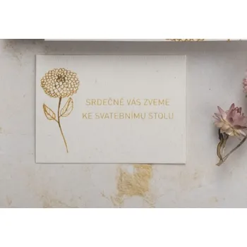 Svatební dekorace Be Nice Pozvánka ke svatebnímu stolu 8