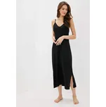 Dámská noční bambusová košilka VERONA - Černá, M, Luisa Moretti