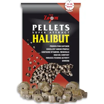 Carp Zoom Pelety s otvorem Halibut 15 mm/800 g