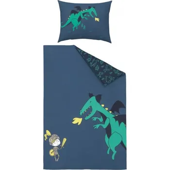 Povlečení KSTL Dětské ložní povlečení Rytíř/drak 140 x 200 cm, 70 x 90 cm