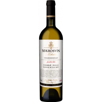 Víno Chardonnay Dobré Pole Rosentické 2020 Mikrosvín Mikulov 0,75 l