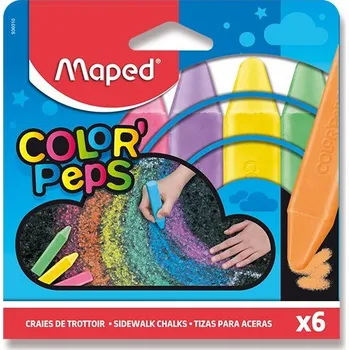 Křídy na chodník Maped - 6 barvy