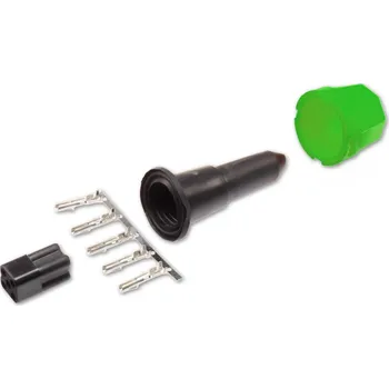 Přívěs Zástrčka - bajonet AJ.BA 5-pólový hranatý, zelený, 1 vývod