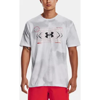 Tričko Under Armour UA FBTL AOP METAL LOGO SS-BLK 100 M