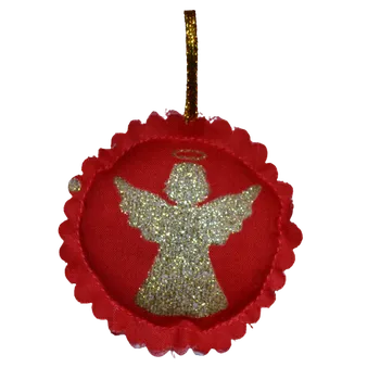 Vánoční dekorace Ozdobička kulatá malá 03