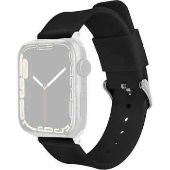 Řemínek na hodinky Silikonový řemínek Ricardo (pro Apple Watch 38/40/41mm), černý V1