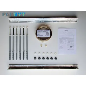 Sušák na prádlo Držáky prádelní šňůry 56 cm komplet D natural (Pět natažených šňůr. Stěna se zateplením do 15 cm.)