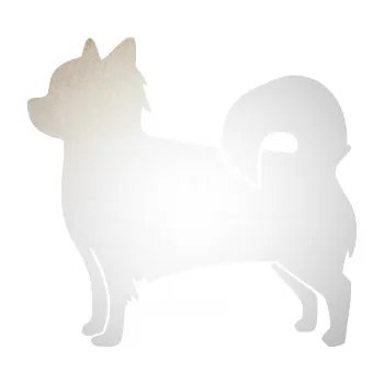 Polep vozidla SAMOLEPKA Pes 173 levá čivava (82 - odrazková reflexní bílá) NA AUTO, NÁLEPKA, FÓLIE, POLEP, TUNING, VLASTNÍ TEXT, TISK, AUTOSAMOLEPKY.cz, POLEPY, OBRÁZEK, LOGO, SAMOLEPKY