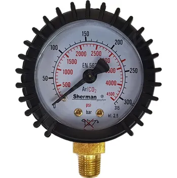 Příslušenství ke svářečce Manometer (tlakoměr) Ar/CO2 315 Bar -M12x1.5