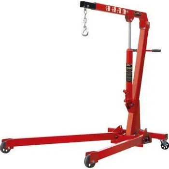 zvedák Pojízdný skládací jeřáb na motory, 1t