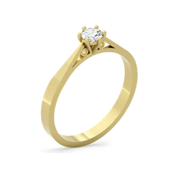 Prsten SOLUNA Nadčasový zlatý prsten s diamantem TEKLA žluté zlato VELIKOST: 49 - 15,6 mm