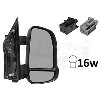 Auto zrcátko Vnější zpětné zrcátko VAN WEZEL 0983828