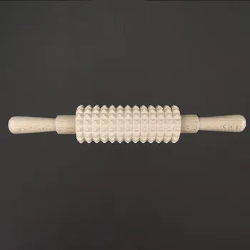 Podtácek AMADEA Dřevěný masážní váleček 28 cm