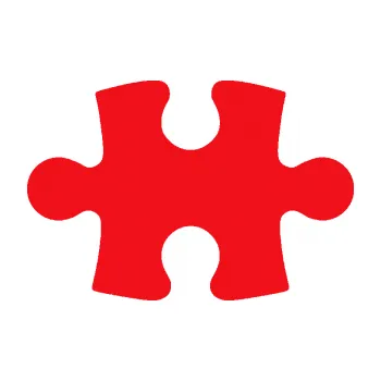 Samolepící dekorace SAMOLEPKA Puzzle 001 dílek (10 - červená) NA AUTO, NÁLEPKA, FÓLIE, POLEP, TUNING, VLASTNÍ TEXT, TISK, AUTOSAMOLEPKY.cz, POLEPY, OBRÁZEK, LOGO, SAMOLEPKY