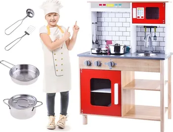 Dětská kuchyňka iMex Toys Emily dřevěná kuchyňka s vybavením