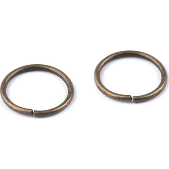 Kroužek spojovací Ø12 mm, barva 3 staromosaz