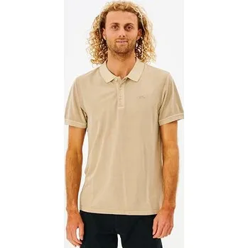 Pánská móda Tričko Rip Curl FADED POLO Taupe velikost XXL