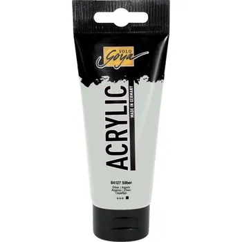 Olejová barva Solo Goya Akrylová barva 100 ml STŘÍBRNÁ