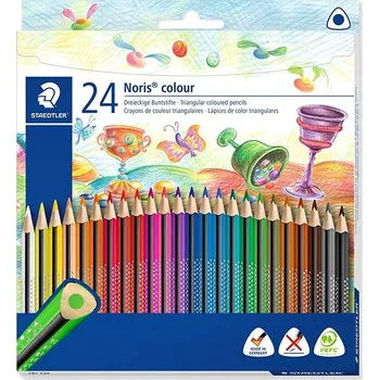Kresba STAEDTLER Noris Colour trojhranné, 24 barev