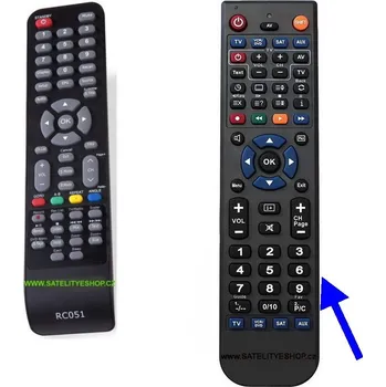 Dálkový ovladač Sencor SLE22F54M4 RC051 dálkový ovladač