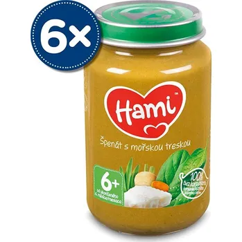 Hami Špenát s mořskou treskou 6× 200 g