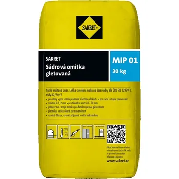 Omítka QUICK-MIX MIP 01 Sádrová omítka gletovaná (30kg/bal)