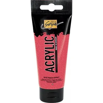 Olejová barva Solo Goya Akrylová barva EFEKT 100 ml RUBÍNOVÁ ČERVENÁ
