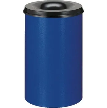 Odpadkový koš HTI Samozhášecí koš 30 l - modro-černý MC-4307-1