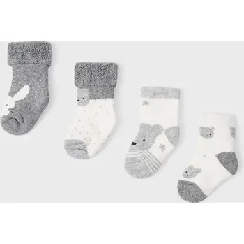 Dívčí oblečení Mayoral 4ks sada ponožek 9534 šedé Rozměr: 18 měsíců, 86 cm