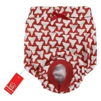 Obleček pro psa Puppia Martina Sanitary hárac. Kalhotky červená varianta L
