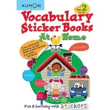 Cizojazyčná kniha Kumon Vocabulary Sticker Books At Home