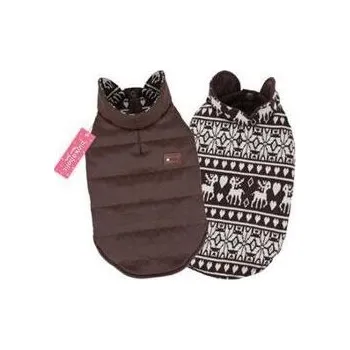 Obleček pro psa Pinkaholic Vince bunda - hnědá varianta S