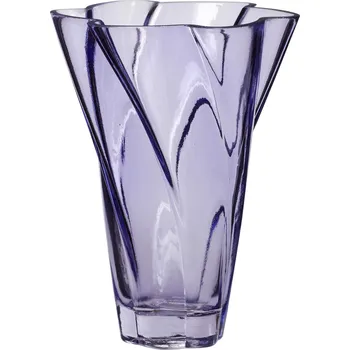 Váza Hübsch Skleněná váza Purple 18 cm