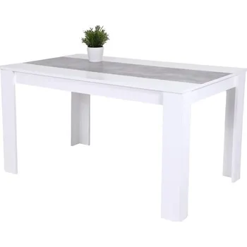 Jídelní stůl Jídelní stůl LILO bílá/beton moderní