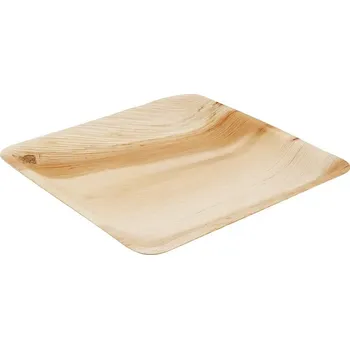 Jednorázové nádobí Talíř čtvercový BIO - palmový list 23 x 23 x 2,2 cm (25 ks)