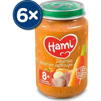 Hami Zelenina s dušeným vepřovým 6× 200 g