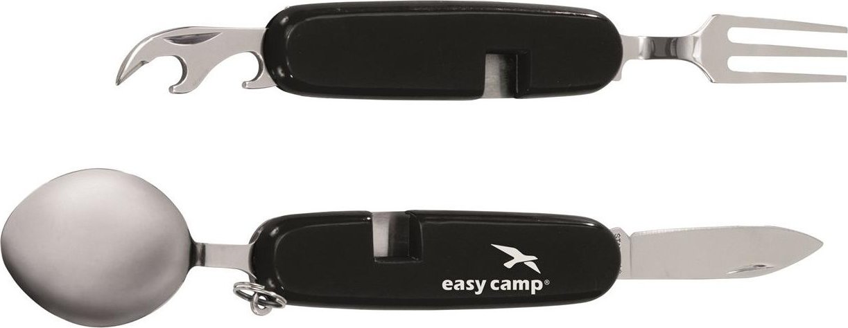 Pala Plegable Easy Camp - Compacta, Negro, Ideal Senderismo Y Emergencias